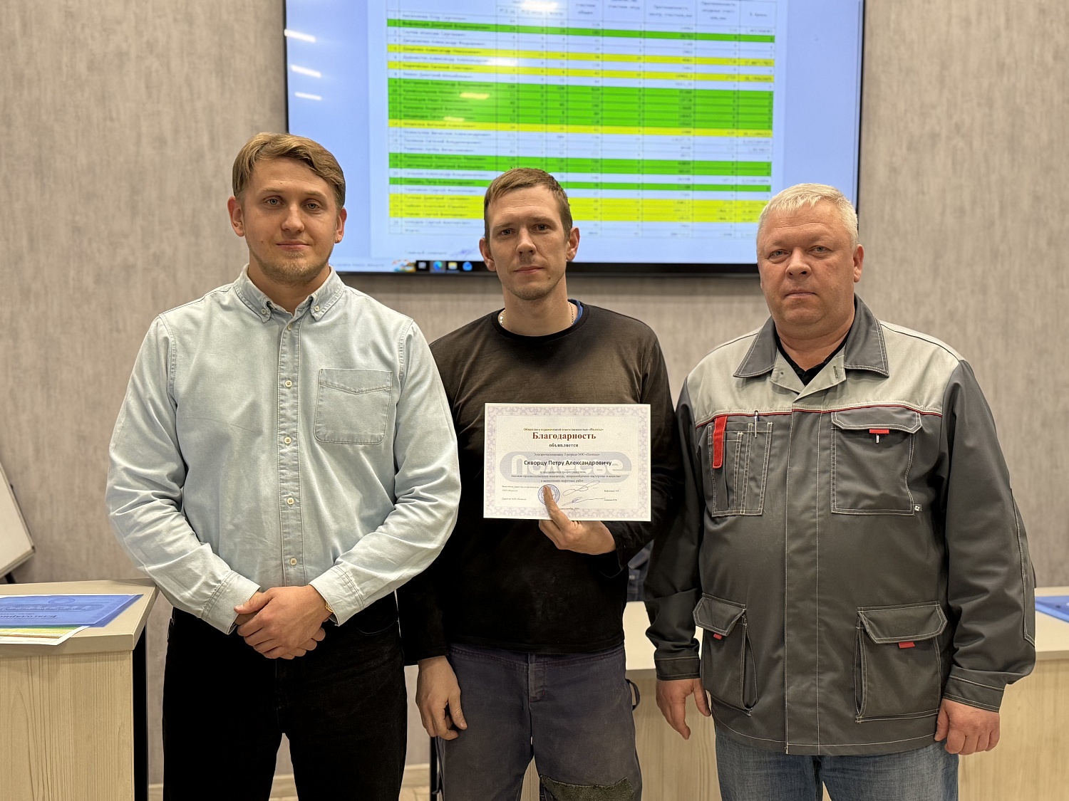 В ООО «Полесье» отметили лучших сварщиков по итогам третьего квартала 2026 года